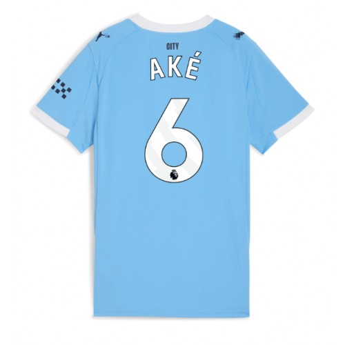 Ženski Nogometni dresi Manchester City Nathan Ake #6 Domači 2025-26 Kratek Rokav